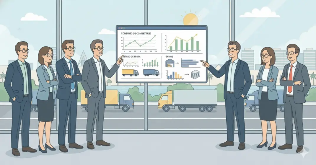 Cuadros de mando y analítica de negocio  de una empresa de transportes en Valencia